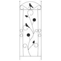 Recinzione per Giardino 3 pcs Nero 112 x 40 cm Acciaio 42021362