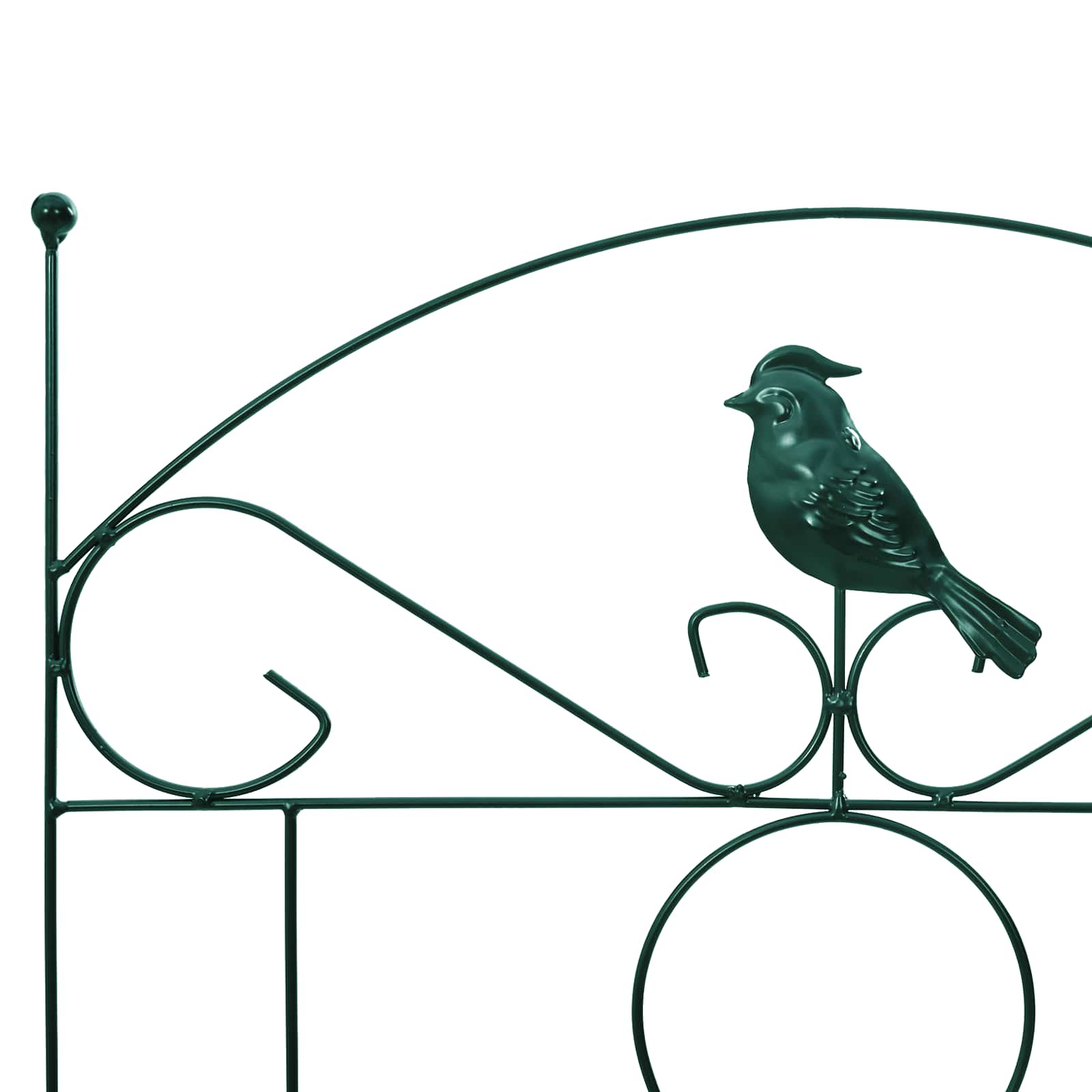 Recinzione per Giardino 3 pcs Verde 112 x 40 cm Acciaio 42021363