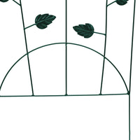 Recinzione per Giardino 3 pcs Verde 112 x 40 cm Acciaio 42021365