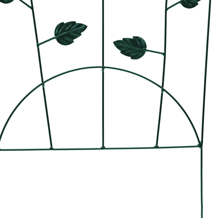 Recinzione per Giardino 3 pcs Verde 112 x 40 cm Acciaio 42021365