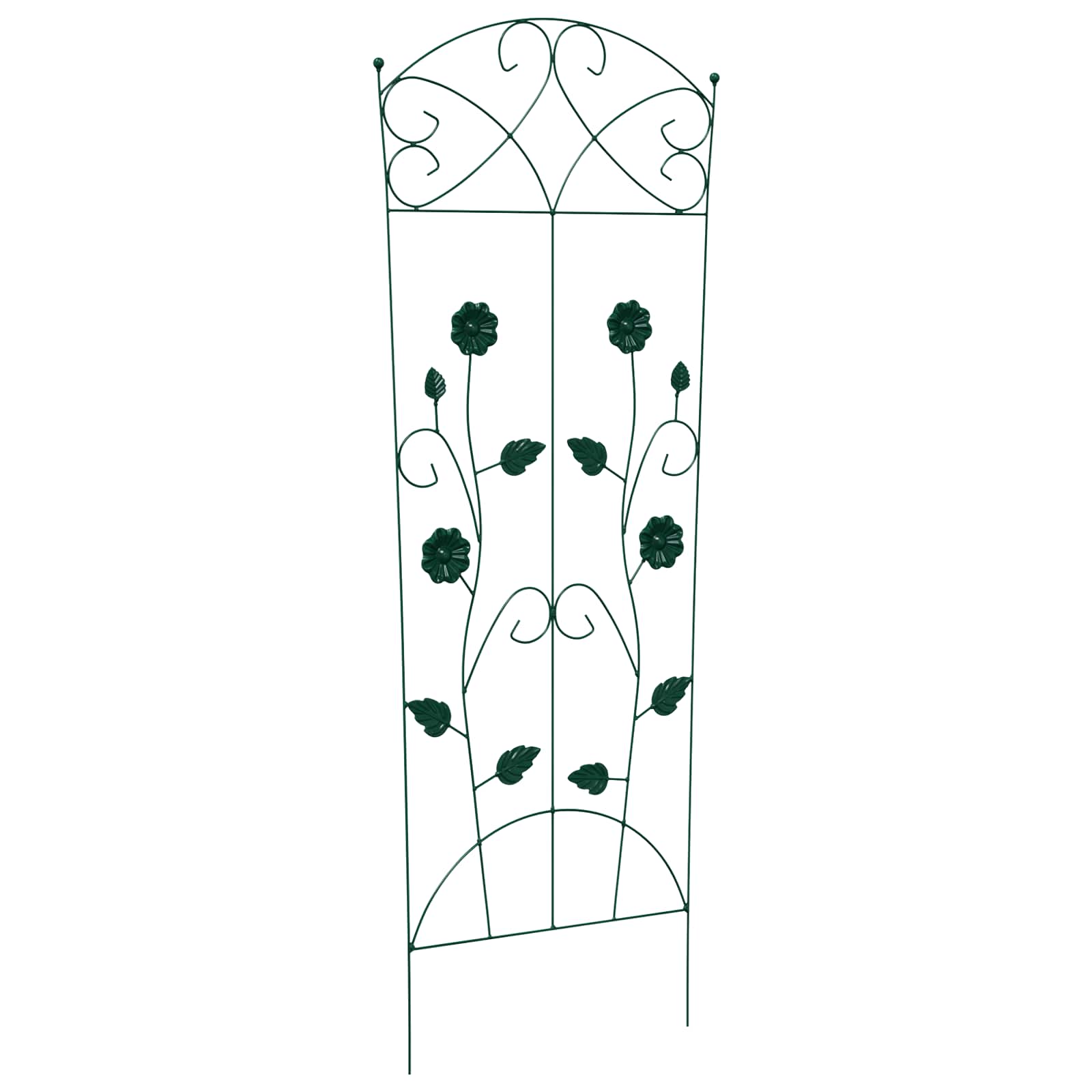 Recinzione per Giardino 3 pcs Verde 112 x 40 cm Acciaio 42021365