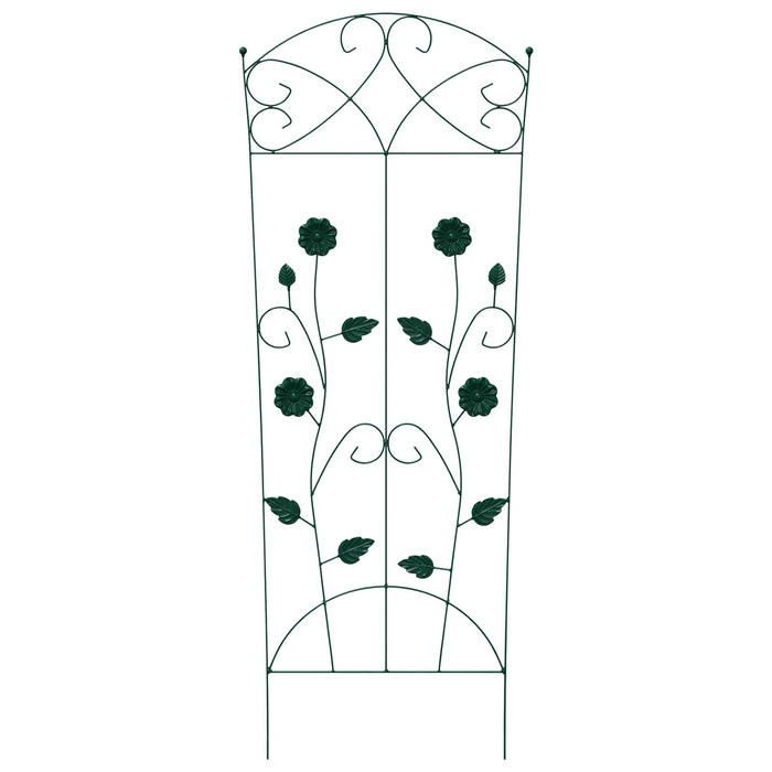 Recinzione per Giardino 3 pcs Verde 112 x 40 cm Acciaio 42021365