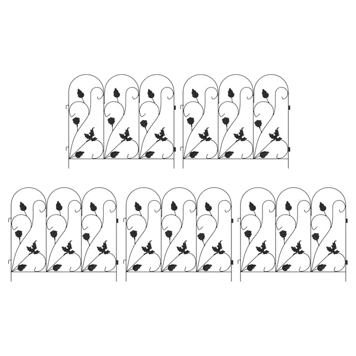 Recinzione per Giardino Traliccio Nero 42021366