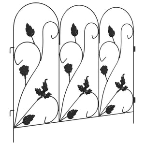 Recinzione per Giardino Traliccio Nero 42021366