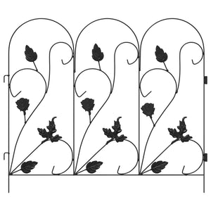 Recinzione per Giardino Traliccio Nero 42021366