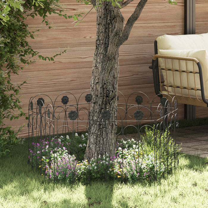 Recinzione per Giardino Traliccio Nero 42021368