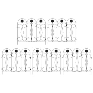 Recinzione per Giardino Traliccio Nero 42021368