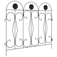 Recinzione per Giardino Traliccio Nero 42021368