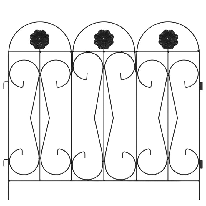 Recinzione per Giardino Traliccio Nero 42021368