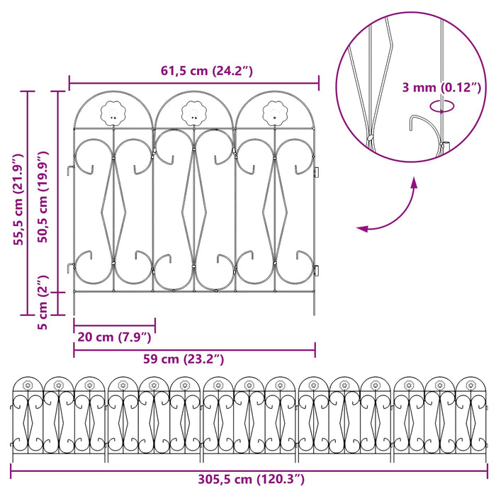 Recinzione per Giardino Traliccio Verde 42021369