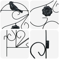 Recinzione per Giardino Traliccio Nero 42021370