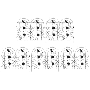 Recinzione per Giardino Traliccio Nero 42021370