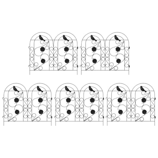 Recinzione per Giardino Traliccio Nero 42021370
