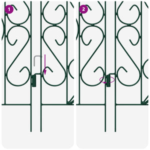 Recinzione per Giardino Traliccio Verde 42021371