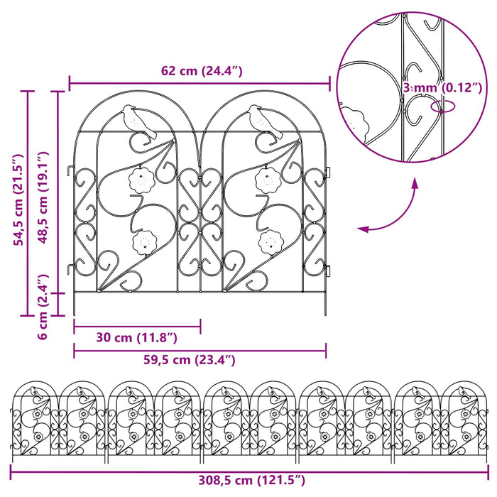 Recinzione per Giardino Traliccio Verde 42021371