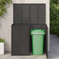 Cassa per Spazzatura 2 pcs Nero 65 x 80 x 115 cm Polietilene 42008242