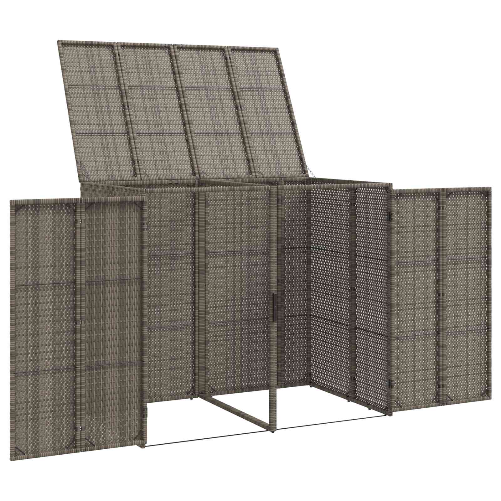 Cassa per Spazzatura 2 pcs Grigio 65 x 80 x 115 cm Polietilene 42008243