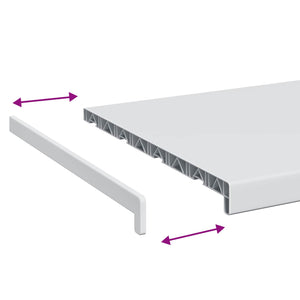 Soglia della Finestra Bianco 120 x 45 x 4,5 cm 42022174