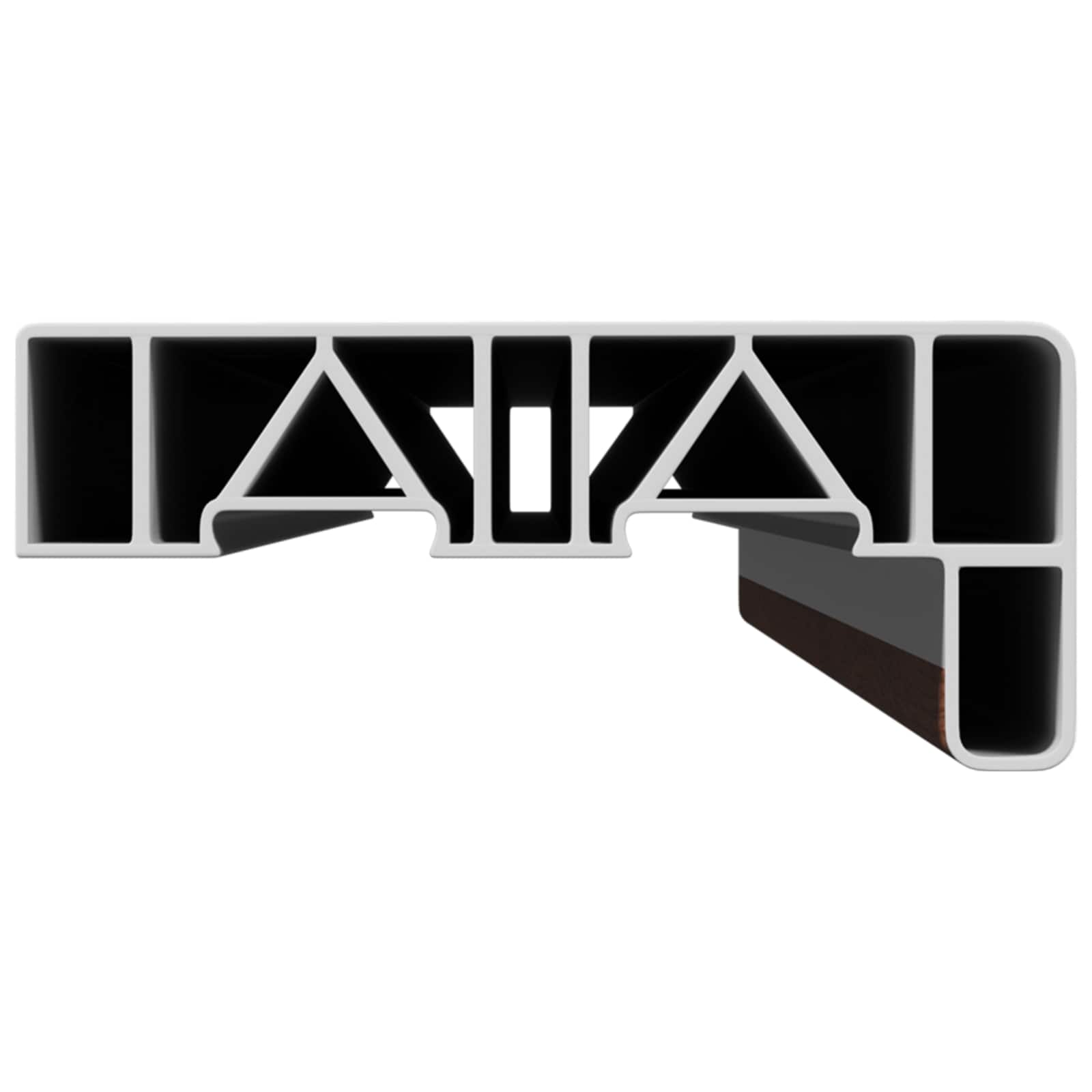 Soglia della Finestra Legno Marrone 140 x 15 x 4,5 cm PVC 42022247