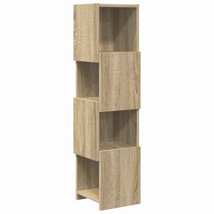 Mobile angolare Bianco 25,5x25x102cm Legno multistrato 889807