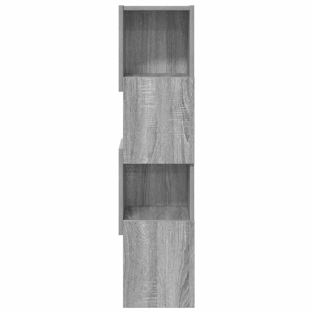Mobile angolare Bianco 25,5x25x102cm Legno multistrato 889810