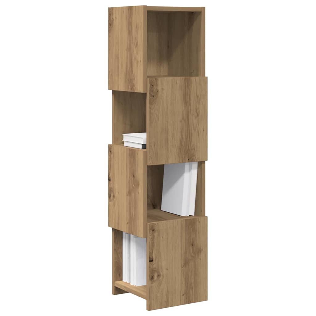 Mobile angolare Bianco 25,5x25x102cm Legno multistrato 889812