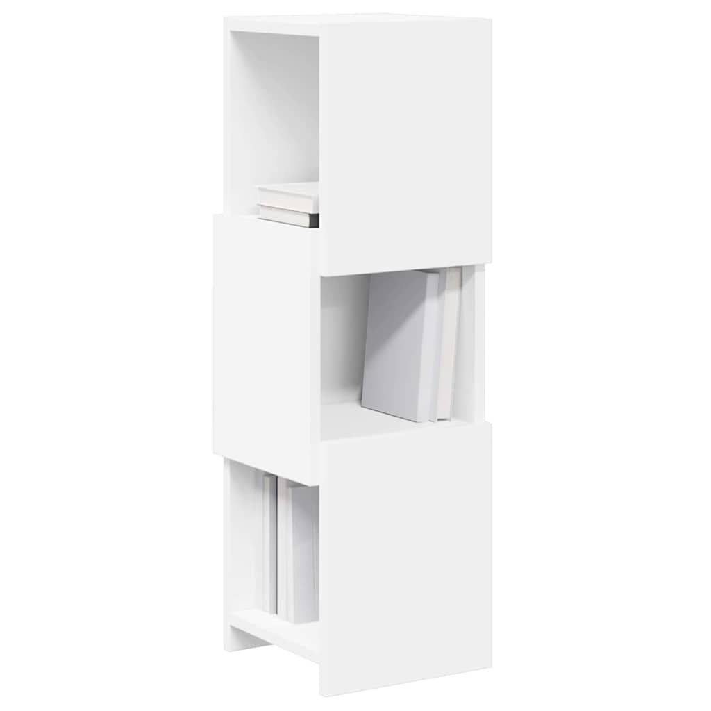 Mobile angolare Bianco 25,5x25x80cm Legno multistrato 889813