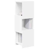 Mobile angolare Bianco 25,5x25x80cm Legno multistrato 889813