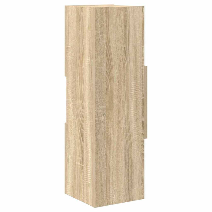 Mobile angolare Bianco 25,5x25x80cm Legno multistrato 889815