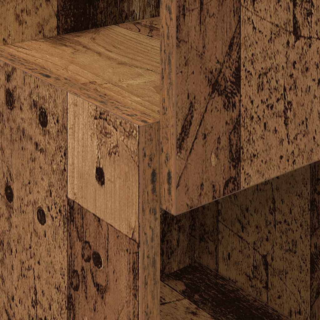 Mobile angolare Bianco 25,5x25x80cm Legno multistrato 889819