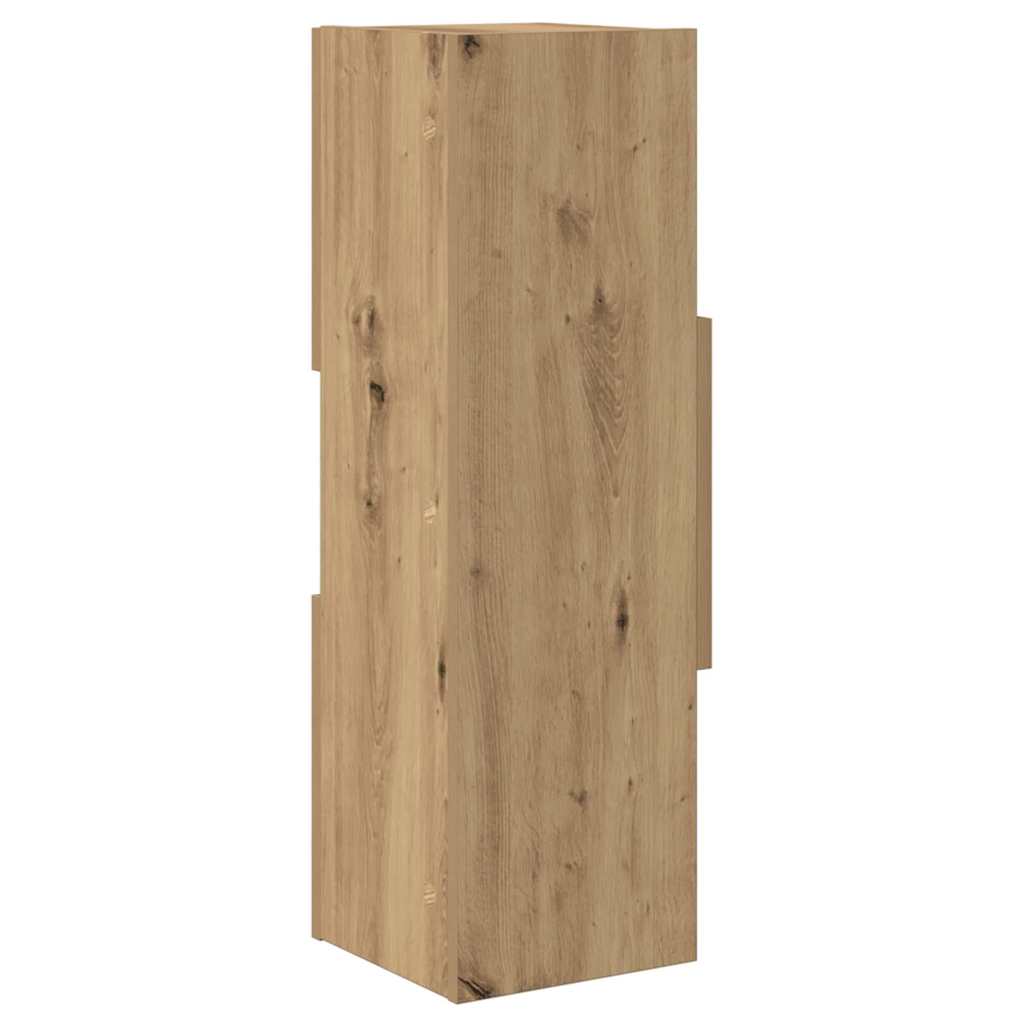 Mobile angolare Bianco 25,5x25x80cm Legno multistrato 889820