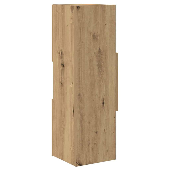 Mobile angolare Bianco 25,5x25x80cm Legno multistrato 889820