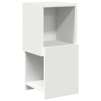 Mobile angolare Bianco 25,5x25x55cm Legno multistrato 889821