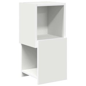 Mobile angolare Bianco 25,5x25x55cm Legno multistrato 889821