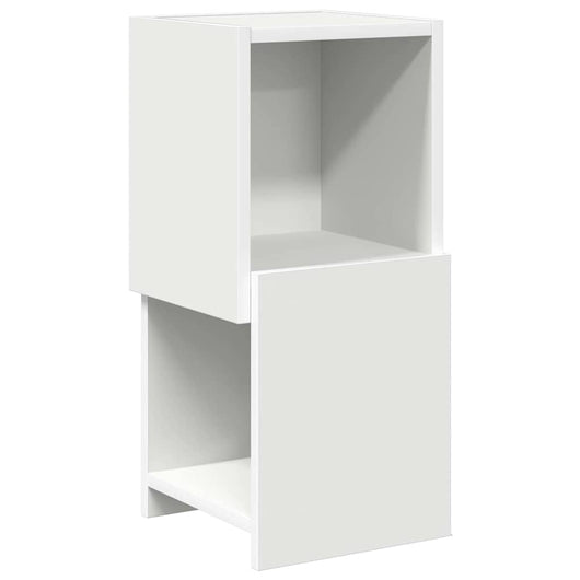 Mobile angolare Bianco 25,5x25x55cm Legno multistrato 889821