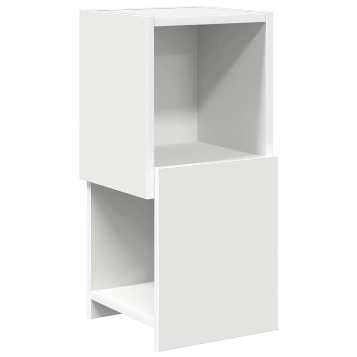 Mobile angolare Bianco 25,5x25x55cm Legno multistrato 889821