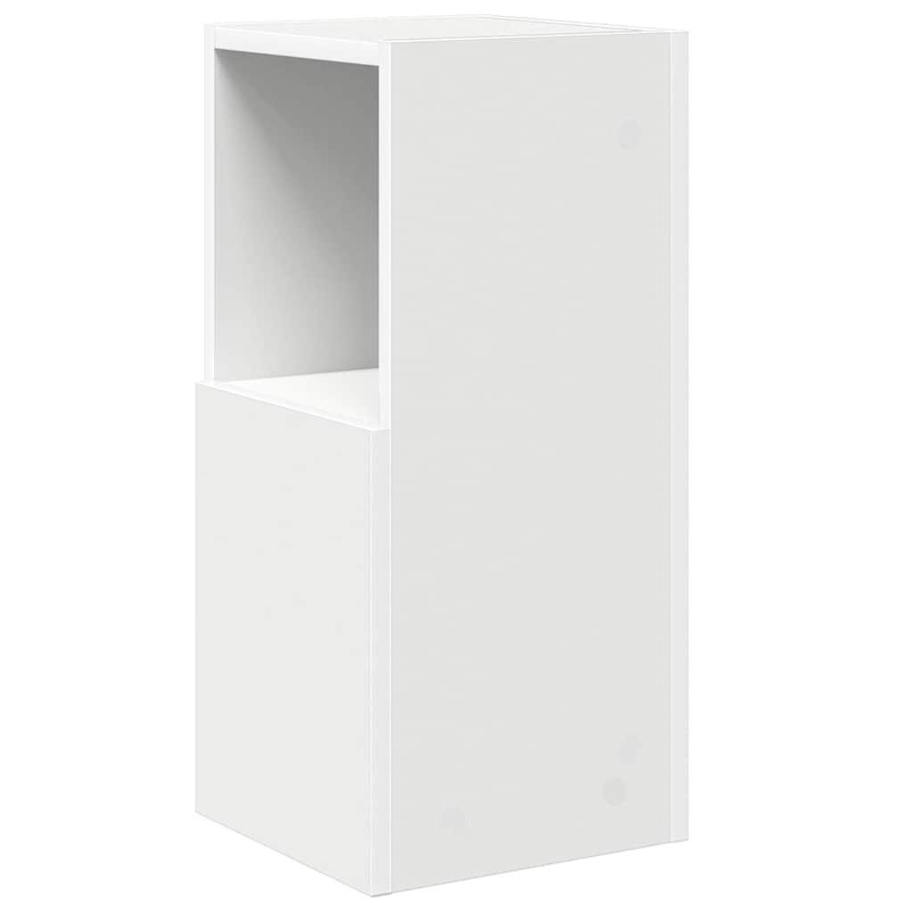 Mobile angolare Bianco 25,5x25x55cm Legno multistrato 889821