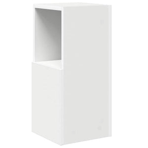 Mobile angolare Bianco 25,5x25x55cm Legno multistrato 889821