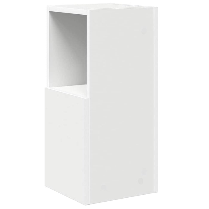 Mobile angolare Bianco 25,5x25x55cm Legno multistrato 889821
