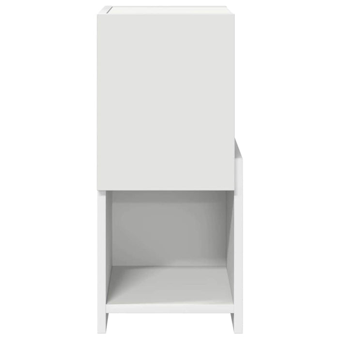 Mobile angolare Bianco 25,5x25x55cm Legno multistrato 889821