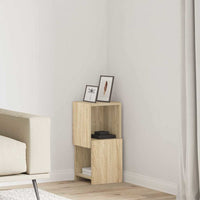 Mobile angolare Bianco 25,5x25x55cm Legno multistrato 889823