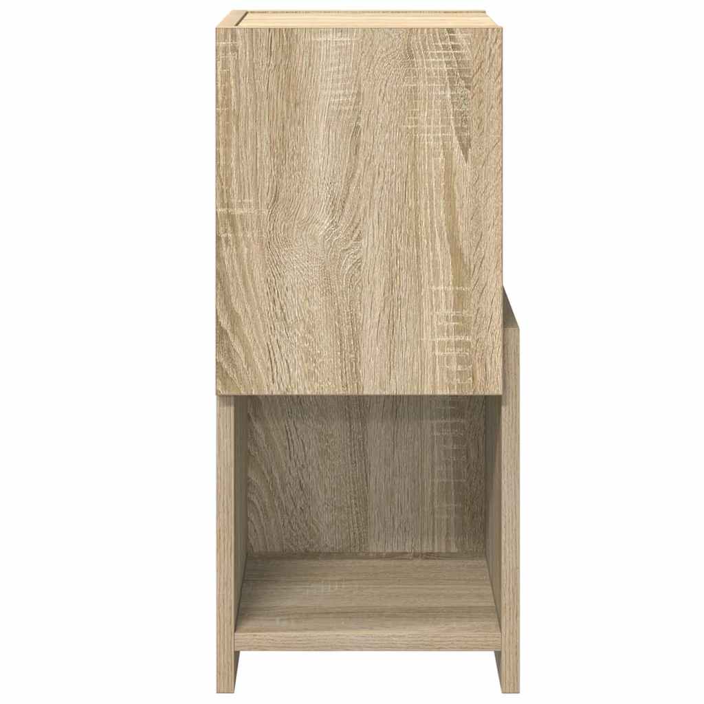 Mobile angolare Bianco 25,5x25x55cm Legno multistrato 889823