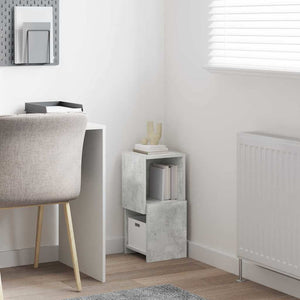 Mobile angolare Bianco 25,5x25x55cm Legno multistrato 889824