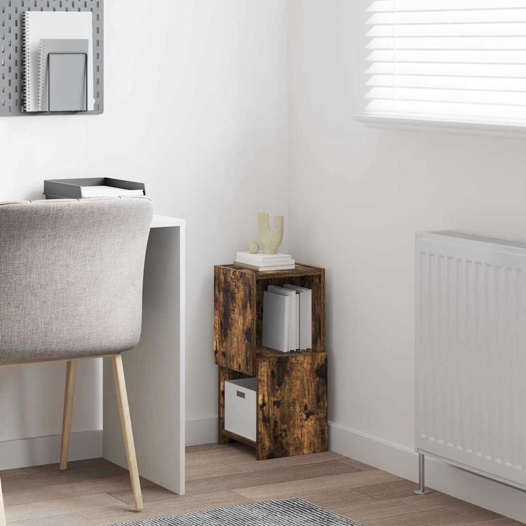 Mobile angolare Bianco 25,5x25x55cm Legno multistrato 889825