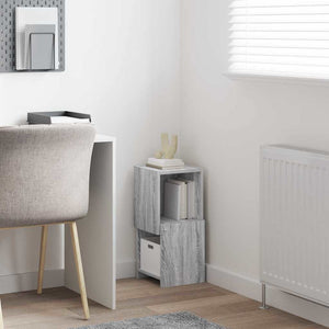 Mobile angolare Bianco 25,5x25x55cm Legno multistrato 889826