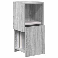 Mobile angolare Bianco 25,5x25x55cm Legno multistrato 889826