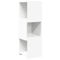 Mobile angolare Bianco 30,5x30x95cm Legno multistrato 889829