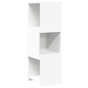 Mobile angolare Bianco 30,5x30x95cm Legno multistrato 889829