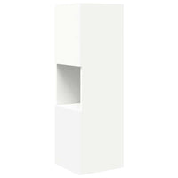 Mobile angolare Bianco 30,5x30x95cm Legno multistrato 889829