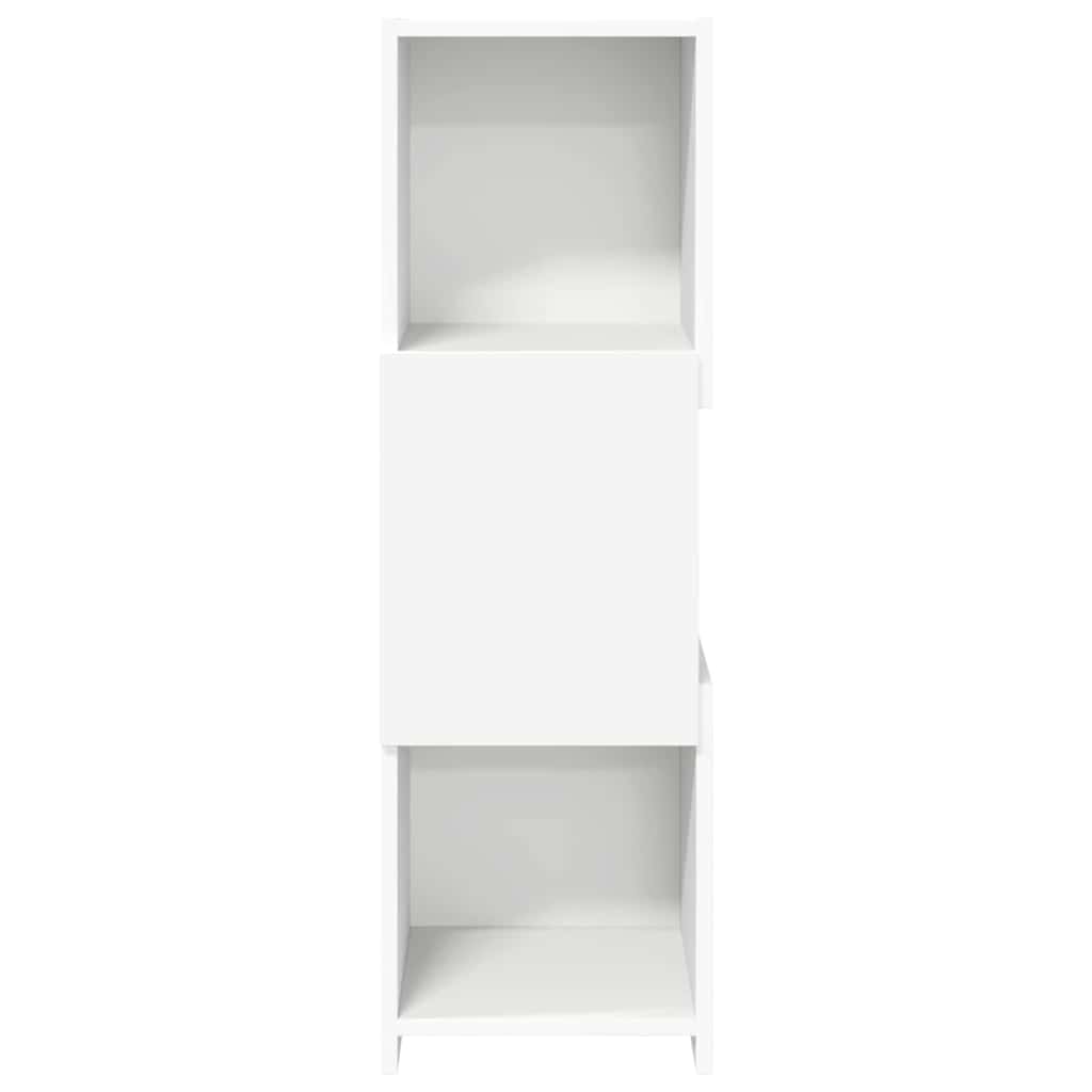 Mobile angolare Bianco 30,5x30x95cm Legno multistrato 889829
